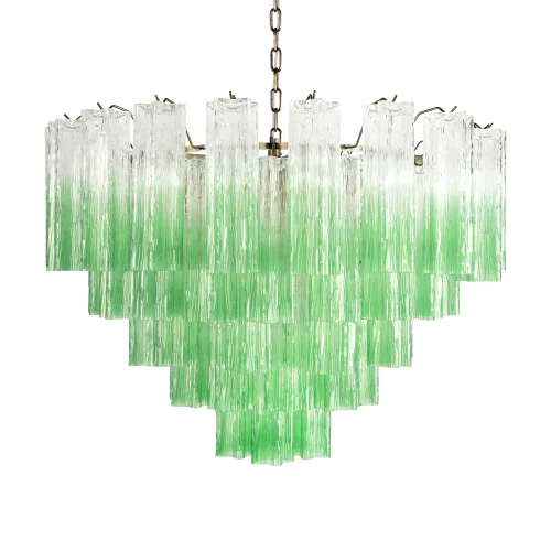 Люстра подвесная Мурано / Murano 10580/800 Clear green LOFT IT зелёная на 18 ламп, основание бронзовое в стиле арт-деко современный фото 3 Люстра подвесная Мурано / Murano 10580/800 Clear green LOFT IT зелёная на 18 ламп, основание бронзовое в стиле арт-деко современный фото 3