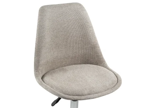 Компьютерное кресло Kolin cappuccino / chrome 15788 Woodville, капучино/ткань, ножки/металл/хром, размеры - *910***490*520 фото 6