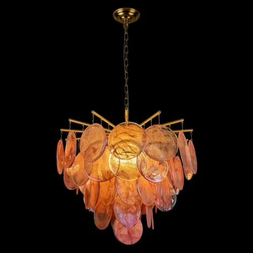Люстра подвесная Лолли / Lolly 10492/600 Pink LOFT IT розовая на 6 ламп, основание бронзовое в стиле современный фото 3 Люстра подвесная Лолли / Lolly 10492/600 Pink LOFT IT розовая на 6 ламп, основание бронзовое в стиле современный фото 3