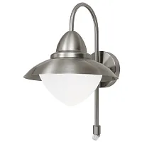 Настенный светильник 87105 SIDNEY Eglo уличный IP44 серый 1 лампа, плафон белый в стиле современный E27