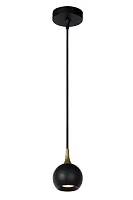Светильник подвесной Favori 09434/01/30 Lucide чёрный 1 лампа, основание чёрное в стиле современный 