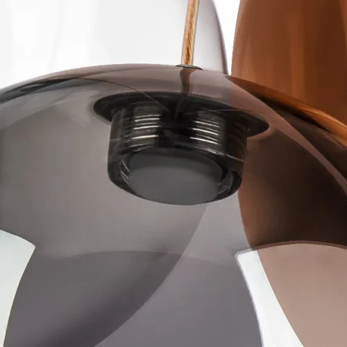 Светильник подвесной LED Sferetta 801039 Lightstar бордовый разноцветный серый 3 лампы, основание бордовое коричневое в стиле минимализм  фото 9