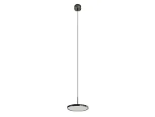 Светильник подвесной LED 3511/S black glossy Newport белый на 1 лампу, основание чёрное в стиле современный американский 