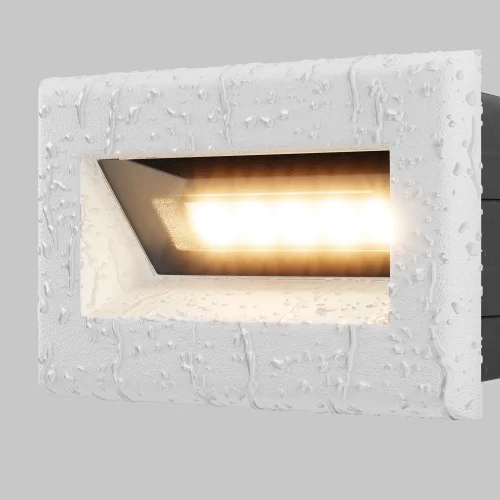 Подсветка для лестниц LED Bosca O045SL-L3W3K Maytoni уличный IP65 белый на 1 лампу, плафон белый в стиле современный хай-тек LED фото 3