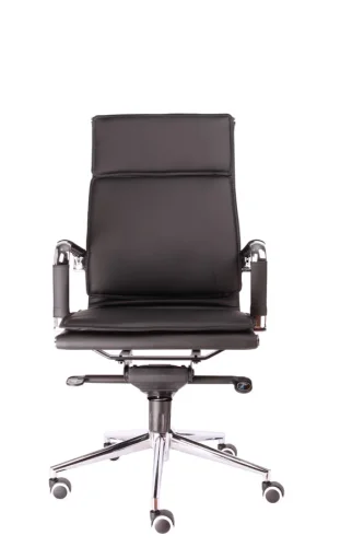 Кресло руководителя Nerey M Экокожа Черный EC-06Q PU Black Everprof, чёрный/экокожа, ножки//, размеры - 1080*1140***560* фото 3