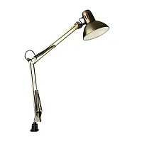 Настольная лампа на струбцине Senior A6068LT-1AB Arte Lamp античная бронза 1 лампа, основание античное бронза полимер в стиле современный 