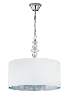 Светильник подвесной ARMANDO SP4 CHROME Crystal Lux белый 4 лампы, основание хром в стиле модерн 