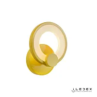 Бра LED Ring A001/1 Yellow iLedex жёлтый 1 лампа, основание жёлтое в стиле современный хай-тек кольца