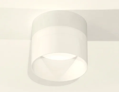 Светильник накладной XS8101016 Ambrella light белый 1 лампа, основание белое в стиле хай-тек круглый фото 2