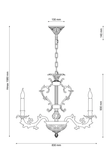 Люстра подвесная FIRENZE 1781.15.3 antique gold Lucia Tucci без плафона на 18 ламп, основание золотое в стиле классический фото 2 Люстра подвесная FIRENZE 1781.15.3 antique gold Lucia Tucci без плафона на 18 ламп, основание золотое в стиле классический фото 2
