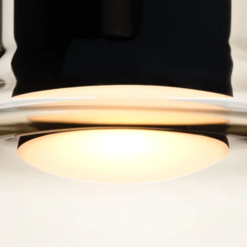 Светильник подвесной LED Nebula MOD182PL-L6CG3K Maytoni прозрачный на 1 лампу, основание чёрное в стиле современный фото 3