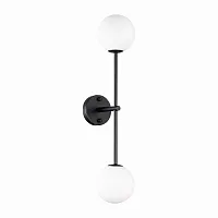 Бра Chieti SL1506.401.02 ST-Luce белый 2 лампы, основание чёрное в стиле хай-тек современный молекула