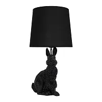 Настольная лампа Раббит (Rabbit) 10190 Black LOFT IT чёрная на 1 лампу, основание чёрное смола в стиле современный животные Настольная лампа Раббит (Rabbit) 10190 Black LOFT IT чёрная на 1 лампу, основание чёрное смола в стиле современный животные