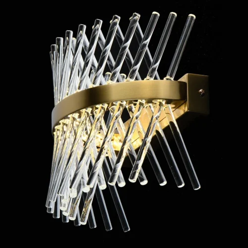 Бра Аделард 642024101 MW-Light прозрачный на 1 лампу, основание латунь в стиле классический фото 3