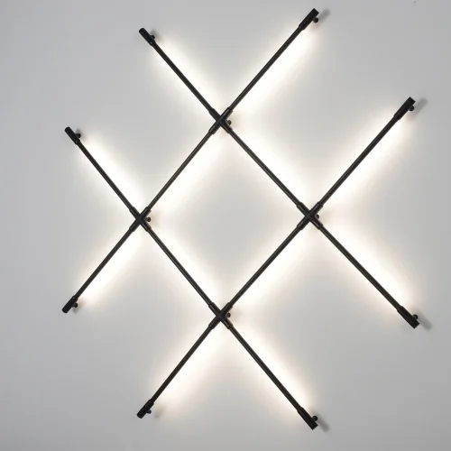 Светильник потолочный LED CLT 039W12 BL Crystal Lux белый на 1 лампу, основание чёрное в стиле современный фото 4