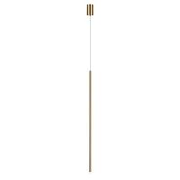 Светильник подвесной LED Reed 10358/830 AB LOFT IT матовый латунь на 1 лампу, основание матовое латунь в стиле современный минимализм трубочки