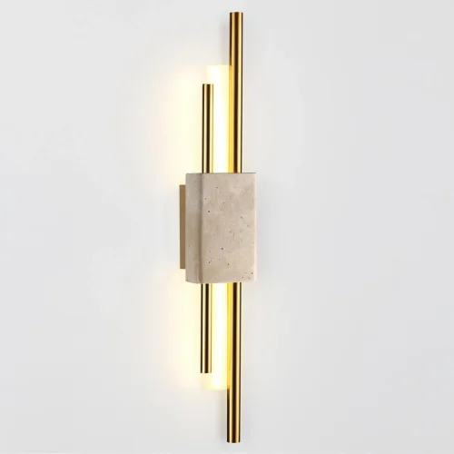 Бра LED Travertino 7034/10WL Odeon Light бронзовый бежевый на 1 лампу, основание бронзовое бежевое в стиле хай-тек фото 3