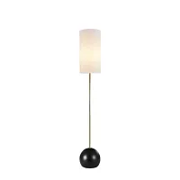 Торшер Flint V10510-1F Moderli  белый 1 лампа, основание чёрное в стиле современный
