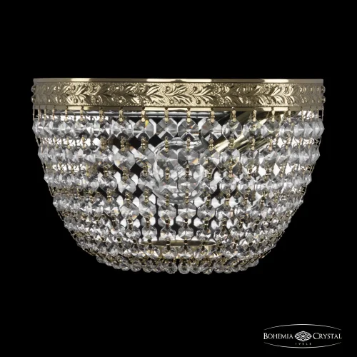 Бра 19051B/20IV G Bohemia Ivele Crystal прозрачный на 1 лампа, основание золотое в стиле классический sp
