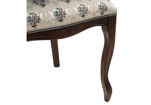 Деревянный стул Джованни 373897 Woodville, бежевый/ткань, ножки/массив бука/орех, размеры - ****500*590 фото 7