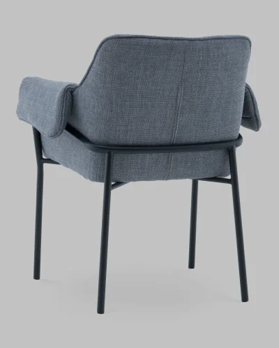 Стул Фальчин рогожка серый УТ000041518 Stool Group, серый/рогожка, ножки/сталь/чёрный, размеры - ***** фото 5