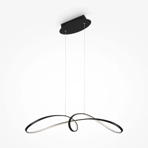 Светильник подвесной LED Curve MOD156PL-L52B4K Maytoni чёрный на 1 лампу, основание чёрное в стиле минимализм хай-тек 