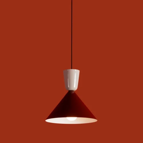 Светильник подвесной Still FR5598PL-01R Freya бордовый на 1 лампу, основание чёрное в стиле современный лофт фото 7 Светильник подвесной Still FR5598PL-01R Freya бордовый на 1 лампу, основание чёрное в стиле современный лофт фото 7