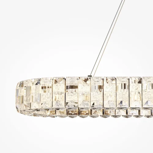 Люстра подвесная LED Castello MOD335PL-L35CH3K Maytoni прозрачная на 1 лампу, основание хром в стиле современный фото 6