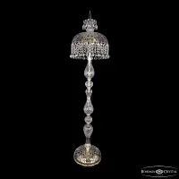 Торшер 14781T1/35-145 G Balls Bohemia Ivele Crystal sp прозрачный 5 ламп, основание золотое в стиле классический
