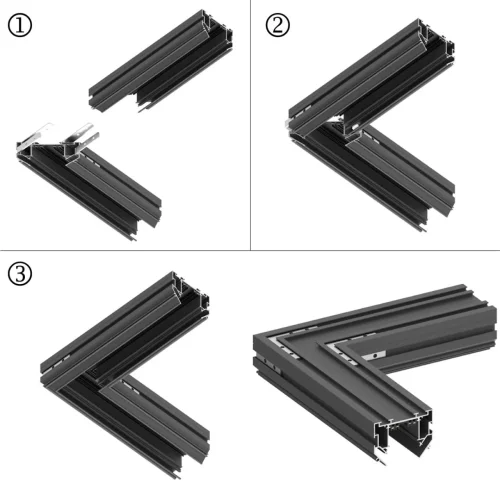 Соединительная планка угловая для шинопроводов 135304-135305 4шт Vector 135306 Novotech чёрный в стиле хай-тек современный для светильников серии Vector vector 220в фото 2 Соединительная планка угловая для шинопроводов 135304-135305 4шт Vector 135306 Novotech чёрный в стиле хай-тек современный для светильников серии Vector vector 220в фото 2