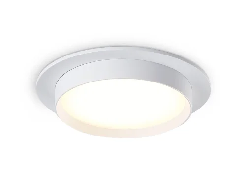Светильник точечный TN5225 Ambrella light белый 1 лампа, основание белое в стиле хай-тек современный круглый
