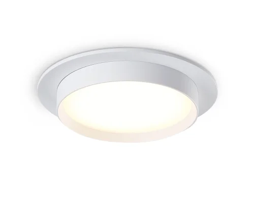 Светильник точечный TN5225 Ambrella light белый на 1 лампу, основание белое в стиле хай-тек современный круглый