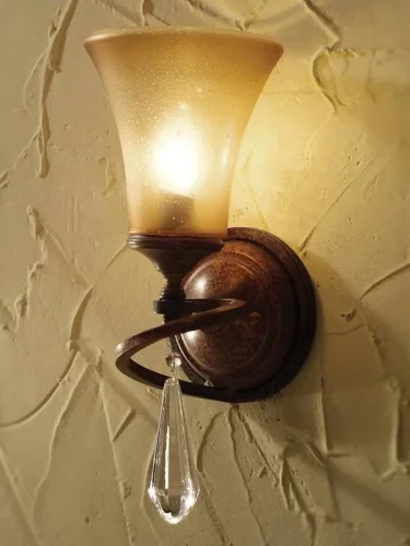 Бра  FILANTE L55621.17 L'ARTE LUCE бежевый на 1 лампа, основание коричневое в стиле классический 