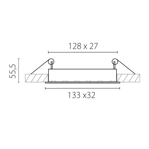 Светильник точечный Guarda 080246 Lightstar белый на 1 лампу, основание белое в стиле хай-тек современный прямоугольный фото 2