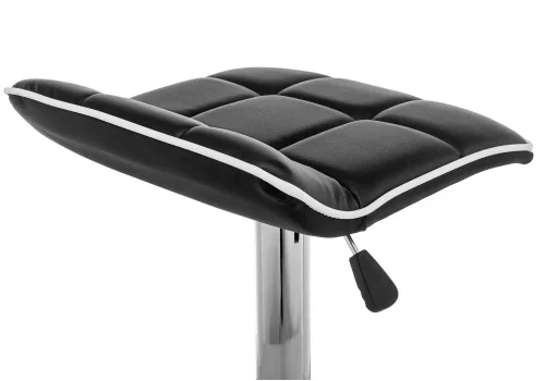 Барный стул Fera black / white 15670 Woodville, чёрный/искусственная кожа, ножки/металл/хром, размеры - *830***480*480 фото 5