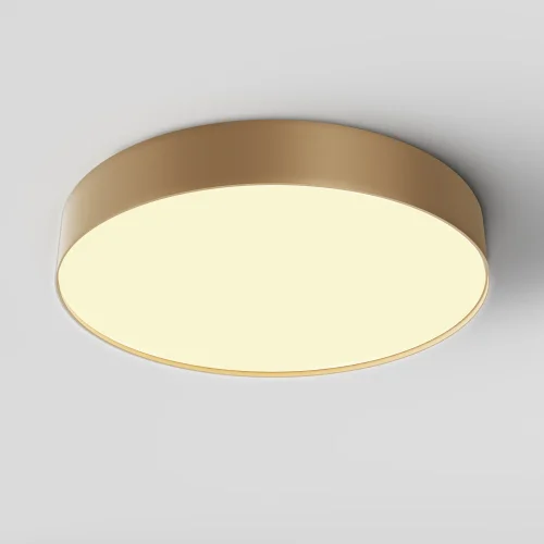 Светильник потолочный LED Zon C032CL-45W2.7K-RD-MG Maytoni белый на 1 лампу, основание матовое золото в стиле современный хай-тек круглый фото 3