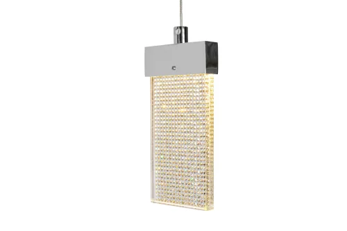 Светильник подвесной LED Pixel C4430-1 CR iLedex прозрачный 1 лампа, основание хром в стиле модерн хай-тек  фото 2