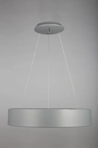 Люстра подвесная LED Enfield OML-45213-42 Omnilux белая на 1 лампа, основание серое в стиле хай-тек кольца фото 3