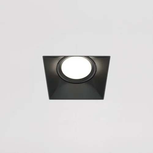 Светильник точечный Dot DL042-01-SQ-B Maytoni чёрный 1 лампа, основание чёрное в стиле современный для затирки фото 5
