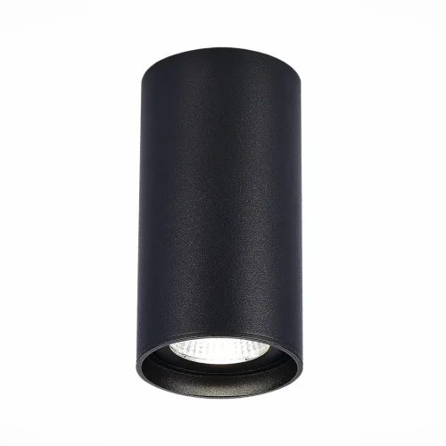 Светильник накладной LED ST157.442.15 ST-Luce чёрный 1 лампа, основание чёрное в стиле хай-тек современный круглый