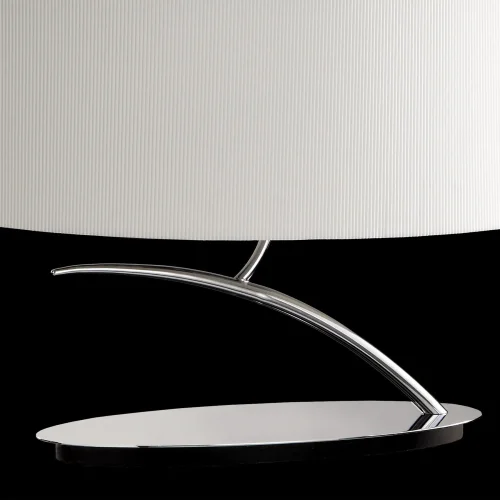 Настольная лампа EVE CROMO - P. CREMA 1138 Mantra белая 2 лампы, основание хром металл в стиле современный  фото 6