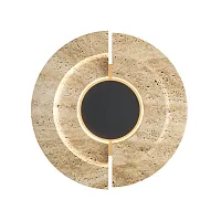 Бра LED MOD462WL-L10BG3K Daylight Maytoni бежевый на 1 лампу, основание чёрное в стиле современный отражённый свет