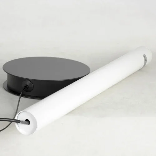Светильник подвесной LED LSP-7016 Lussole белый 1 лампа, основание чёрное в стиле современный хай-тек  фото 3