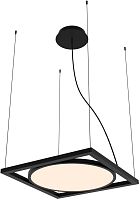 Светильник подвесной LED Pany 4637-1P Favourite белый на 1 лампу, основание чёрное в стиле хай-тек современный 