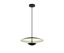 Светильник подвесной LED Синди 08467-35A,19 Kink Light чёрный на 1 лампу, основание чёрное в стиле лофт современный 