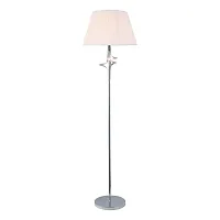 Торшер Calia OML-62405-01 Omnilux белый на 1 лампу, основание хром в стиле классический 