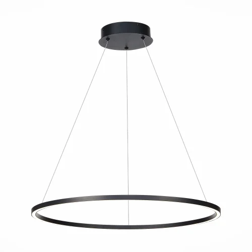 Светильник подвесной LED St605 Down ST605.443.34 ST-Luce чёрный 1 лампа, основание чёрное в стиле хай-тек кольца