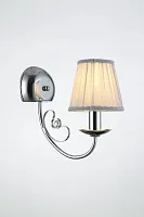 Бра Daniel V2490-1W Moderli серый 1 лампа, основание хром в стиле современный 
