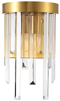 Бра Venecia 2113/03/02W Stilfort прозрачный 2 лампы, основание золотое в стиле современный 