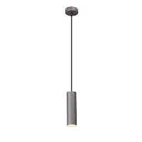Светильник подвесной V4639-2/1S Vitaluce серый 1 лампа, основание серое в стиле арт-деко трубочки